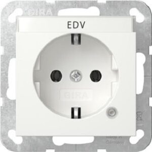 Gira SCHUKO Kontroll + BSF System 55 Reinweiß 445203 – Bild 1