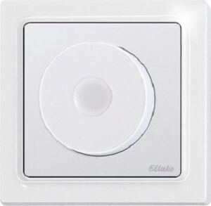 Eltako Dreh-Tast-Dimmschalter im E-Design  ohne N-Anschluss reinweiß glänzend DTD65L-230V-WG – Bild 1