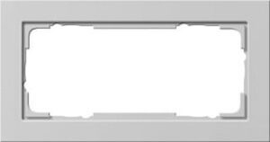 Gira Abdeckrahmen 2-fach ohne Mittelsteg Gira E2 Grau matt 100237 – Bild 1