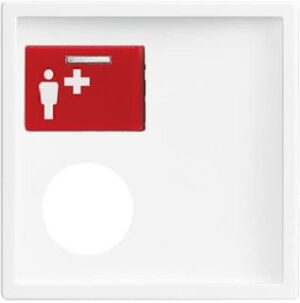 Busch-Jaeger Zentralscheibe, studioweiß,  Rufsysteme, Licht-Ton-Rufsysteme 2548-071E-84 – Bild 1