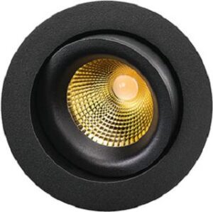 SG Leuchten LED-Downlight 7W 460lm Junistar Lux 2700K 42° schwarz/gold IP44 902234 – Bild 1