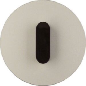 Berker Abdeckplatte mit Knebel R.Classic aluminium schwarz 1001208400 – Bild 1