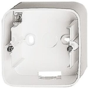 Busch-Jaeger Gehäuse AP Bodenplatte 1-fach Reflex SI alpinweiss 1701-214 – Bild 1