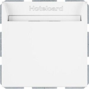 Berker Relais-Schalter Hotelcard polarweiß glänzend 16408999 – Bild 1