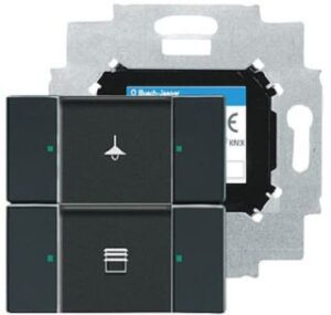 Busch-Jaeger Bedienelement 2-fach mit integriertem Busankoppler 6126/01-81 – Bild 1