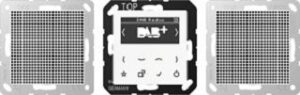 Jung Smart Radio DAB+, Set Stereo, Serie A, alpinweiß DABA2WW – Bild 1
