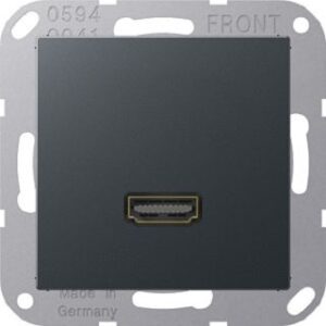 Jung Multimediaanschluss-system anthrazit MAA1112ANM – Bild 1