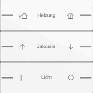 Gira Wippenset 3fach individuell für Tastsensor4 System 55 Reinweiß 576303 – Bild 1