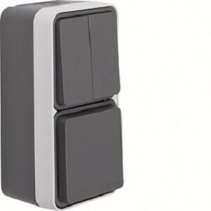 Berker Seriensch./SCHUKO-Steckdose Kombination graumatt 47903525 – Bild 1