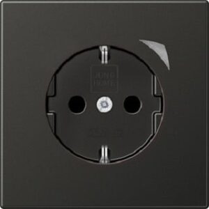 Jung HOME SCHUKO Steckdose Serie LS SAFETY+ Anthrazit BTAL1521SAN-L – Bild 1