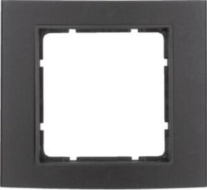 Berker Rahmen 1-fach alu/sw/anthr 10113005 – Bild 1