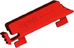 Bachmann Verriegelungslasche rot für IEC C13 940.103 – Bild 1