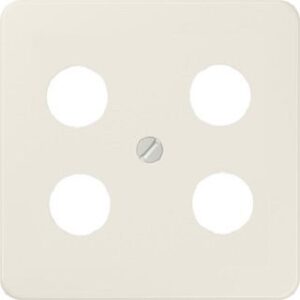 Jung Abdeckung 4-Loch SAT-TV-Std. ST550 Hirschmann weiss 561-4SAT1 – Bild 1