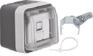 Berker Datenanschlussgehäuse lichtgrau 14093505 – Bild 1