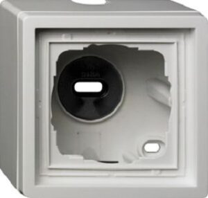 Gira Aufputz-Gehäuse 1-fach Flächenschalter reinweiss glänzend 0061112 – Bild 1