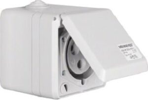 Berker CEE-Steckdose 3-polig Ap 32A mit Klappdeckel 578401 – Bild 1