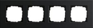 Gira Abdeckrahmen 4-fach Esprit Aluminium schwarz 0214126 – Bild 1