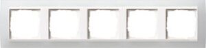 Gira Abdeckrahmen 5-fach Event opak weiss für Einsatz reinweiß 0215334 – Bild 1