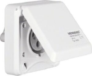 Berker CEE-Steckdose 3-polig Eb 16A mit Klappdeckel 568101 – Bild 1