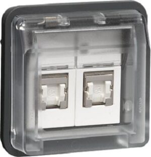 Berker UAE Steckdosen 8/8-polig geschirmt lichtgrau matt 14103505 – Bild 1