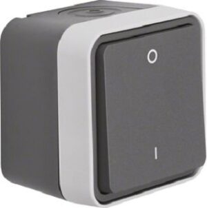 Berker Ausschalter 2-polig lichtgrau 30723505 – Bild 1