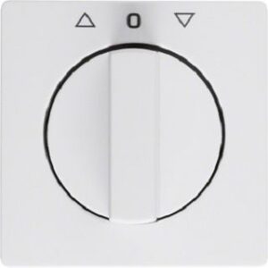 Berker Zentralstück mit Drehknopf Jalousie Q.1/Q.3 polarweiß 1080608900 – Bild 1