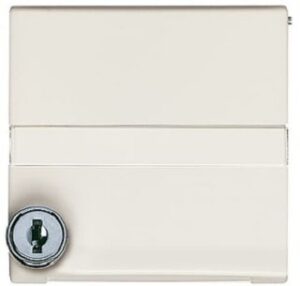 Busch-Jaeger Abdeckrahmen 1-fach IP44 Klappdeckel Schloss Beschriftungsfeld weis 2118GKSLN/11-32 – Bild 1