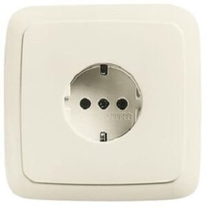 Busch-Jaeger SCHUKO Steckdose Duro 2000 SI anschr. Tragrah. weiss 20EUJSR-212 – Bild 1