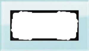 Gira Abdeckrahmen 2-fach Esprit ohne Mittelsteg Glas 100218 – Bild 1