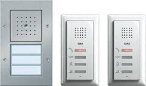 Gira Zweifamilienhaus-Paket Audio Steuergerät mit AP-Tür-/Wohnstation 049544 – Bild 1