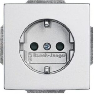 Busch-Jaeger SCHUKO Steckdose fut linear steplight BS alusilber 20EUCBLI-83 – Bild 1