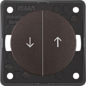 Berker Jal.-Wippentaster braun matt, Symbol Pfeil 936532501 – Bild 1