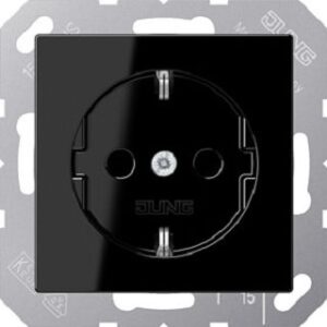 Jung SCHUKO Steckdose schwarz A1520BFSW – Bild 1