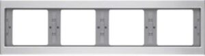 Berker Rahmen aluminium 4-fach waagerecht 13837003 – Bild 1