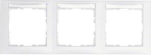 Berker Rahmen 3-fach polarweiß waagerecht 10239919 – Bild 1