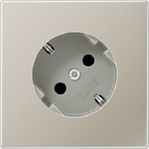 Jung Schuko-Steckdose 16A LS-Edelstahl 45° ES2520-45 – Bild 1