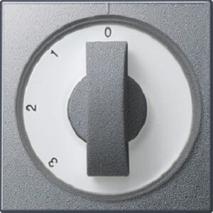 Gira Abdeckung mit Knebel 3-Stufensch. System 55 alu 066926 – Bild 1