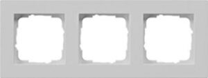 Gira Abdeckrahmen 3-fach flach Gira E2 Grau matt 0213375 – Bild 1