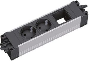 Bachmann Steckdosenleiste STEP ALU 2XCEE7/3 1XCMGST18 906.09528 – Bild 1