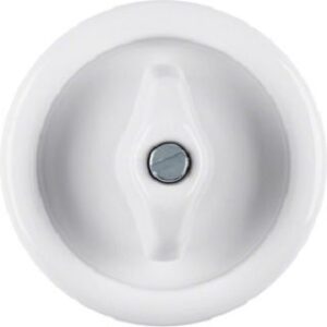 Berker Zentralstück mit Knebel S1930 Porzell. polarweiß 16476900 – Bild 1