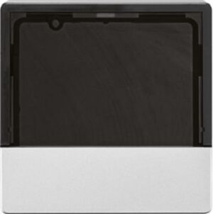 Berker Abdeckung für KNX Temperaturregler und Raumcontroller aluminium samt, lackiert 80960121 – Bild 1