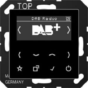 Jung Smart Radio DAB+,  Serie AS/A, schwarz DABASW – Bild 1