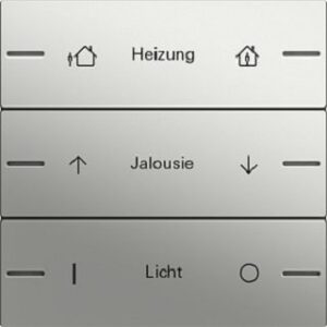 Gira Wippenset 3fach individuell für Tastsensor4 System 55 Edelstahl 5763600 – Bild 1