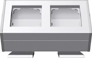 Gira Profil 2-fach Profil 55 reinweiss mit Befestigung 119227 – Bild 1