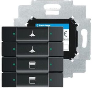 Busch-Jaeger Bedienelement 4-fach mit integriertem Busankoppler 6127/01-885 – Bild 1