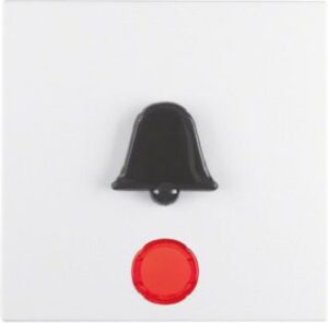 Berker Wippe polarweiß Symbol Klingel 16511959 – Bild 1