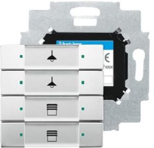 Busch-Jaeger Bedienelement 4-fach mit integriertem Busankoppler 6127/01-866 – Bild 1