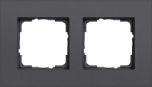 Gira Abdeckrahmen 2-fach Gira Esprit Aluminium Anthrazit lackiert 0212408 – Bild 1