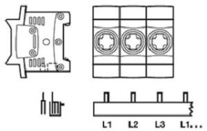 ABB Sammelschiene 16mm² für Sicherungssockel INZ 13x3polig PS3/39/16INZ – Bild 1