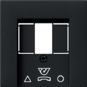 Gira Abdeckung TDO-Anschlussdose System 55  Schwarz matt 0260005 – Bild 1